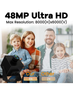 Cámara USB IFWATER 48MP Ultra HD Gran Angular 200 2