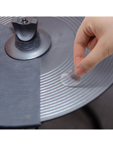 Atenuadores de tambor MIKIMIQI 12 Pcs Silicona Transparente