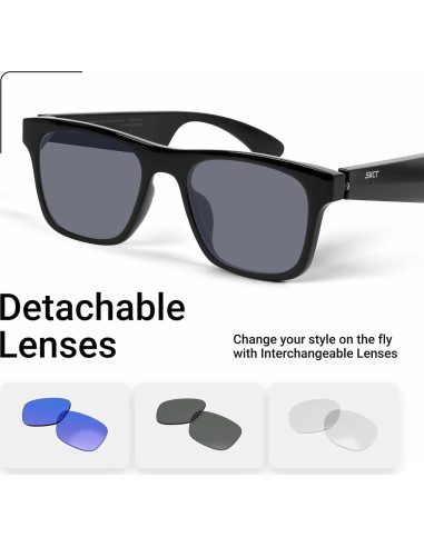 Gafas Inteligentes SKCT con Audio Bluetooth y Lentes Intercambiables