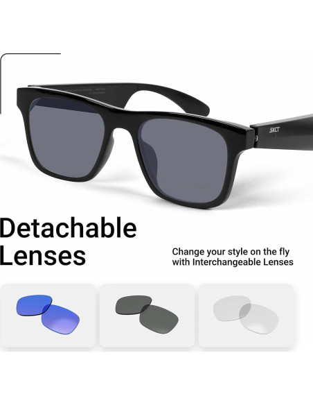 Gafas Inteligentes SKCT con Audio Bluetooth y Lentes Intercambiables
