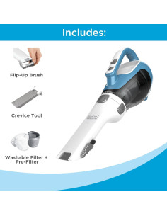 Aspiradora de mano inalámbrica BLACK+DECKER 16V CHV1410L 2