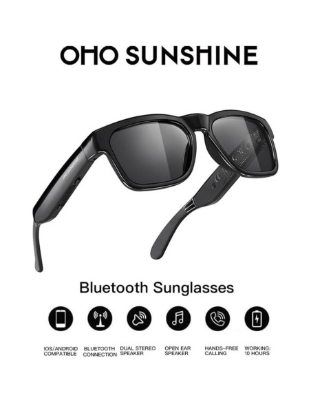 Gafas Inteligentes OhO A8 Pro Polarizadas Bluetooth UV400 Gafas Inteligentes OhO A8 Pro Polarizadas Bluetooth UV400