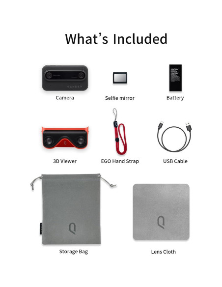 Cámara 3D KanDao QooCam EGO 24MP 8K 4K 60FPS Estabilizada