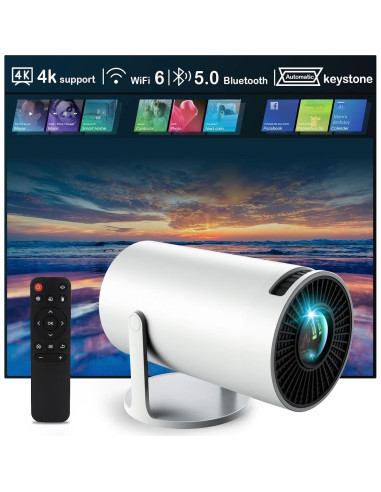 Proyector portátil Jaokpo AMX100 4K WiFi Bluetooth 720P