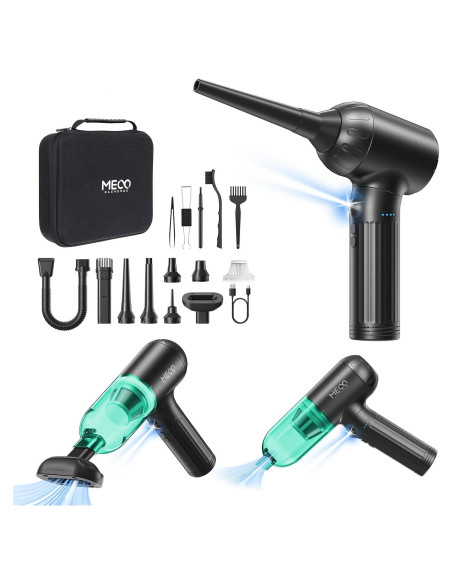 Soplador de Aire Comprimido MECO ELEVERDE 4 en 1 Verde