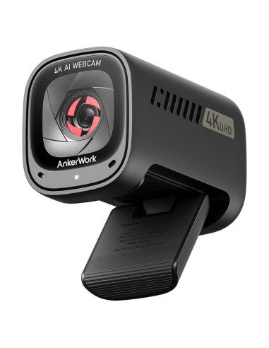 Cámara Web Anker C310 4K 12MP AI con Micrófono y Privacidad