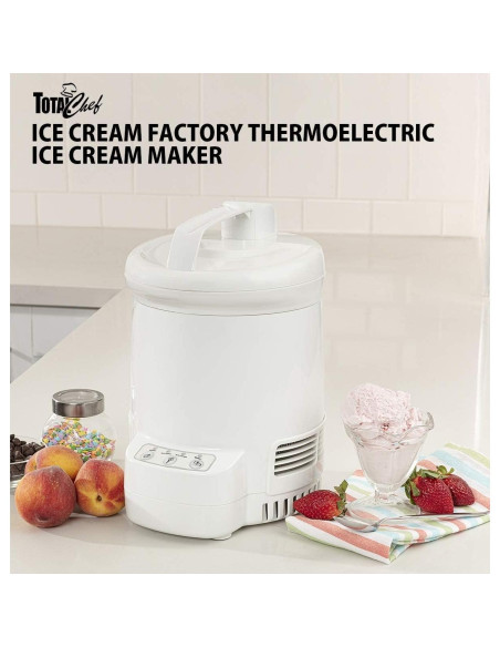 Máquina de Helados Koolatron Total Chef 1.2L Automática Blanca