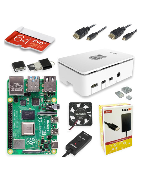 CanaKit Raspberry Pi 4 4GB Kit Inicio 64GB - Edición MAX