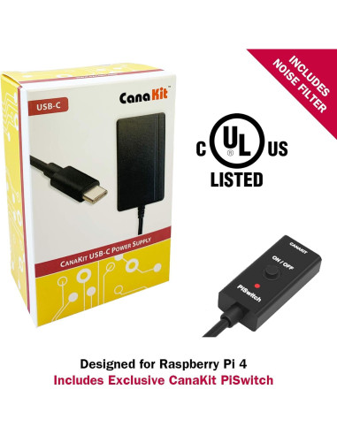 CanaKit Raspberry Pi 4 4GB Kit Inicio 64GB - Edición MAX