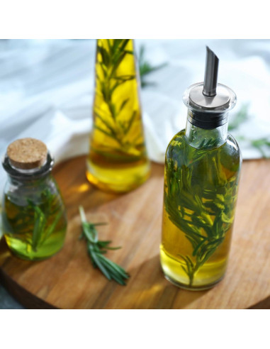 10 Vertedores de Botellas de Acero Inoxidable uxcell Dorado