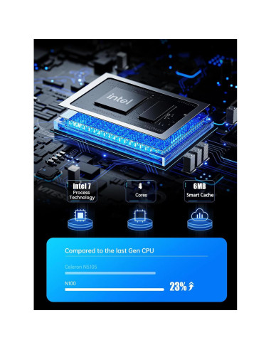 MINISFORUM S100 Mini PC Stick 8GB RAM 256GB 4K Ethernet