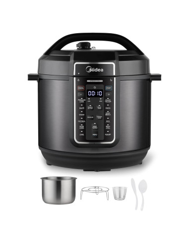 Midea Olla de Presión Eléctrica 12-en-1 8L Acero Inoxidable