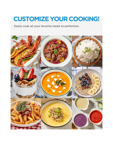 Midea Olla de Presión Eléctrica 12-en-1 8L Acero Inoxidable