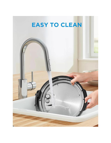 Midea Olla de Presión Eléctrica 12-en-1 8L Acero Inoxidable