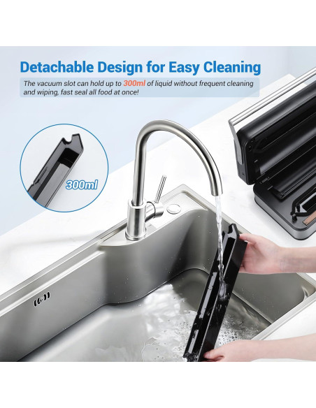 Selladora al Vacío INKBIRD 160W Automática con Doble Bomba