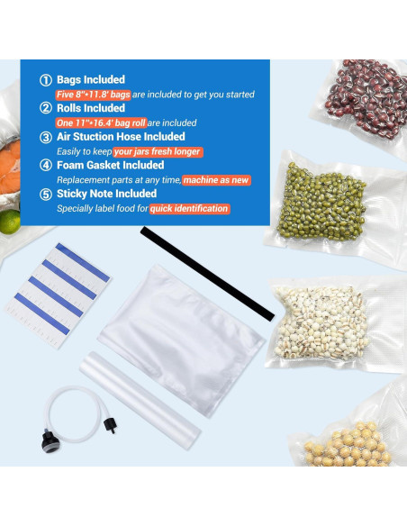 Selladora al Vacío INKBIRD 160W Automática con Doble Bomba