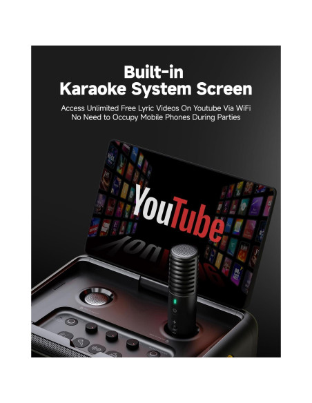 Máquina de Karaoke Ikarao Break X2 300W 2 Micrófonos