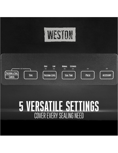 Máquina Selladora al Vacío Weston 65-3001-W 110W Negro