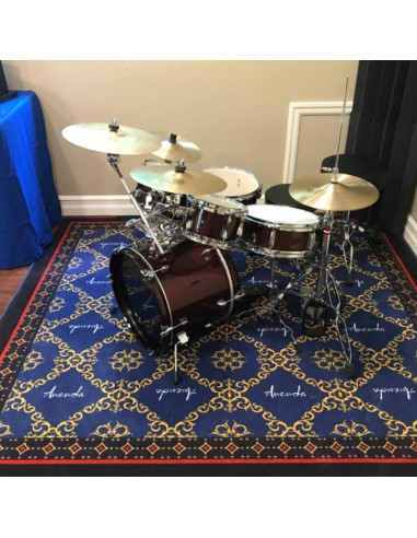 Alfombra de Tambor Aucuda 180x200 cm Antideslizante Azul