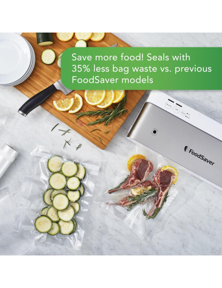 Máquina de Sellado al Vacío FoodSaver Compacta - Blanca