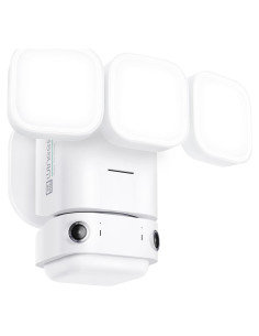 Cámara de Seguridad Winees Floodlight 2K HD 180 Doble Lente