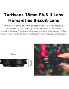 Lente 7artisans 18mm F6.3 II para cámaras Sony E APS-C 2