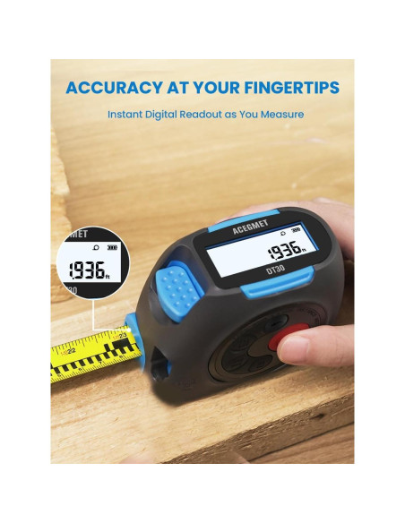 Cinta Métrica Láser Digital ACEGMET DT30-P2403 39,62 m