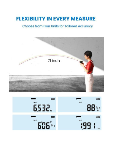 Cinta Métrica Láser Digital ACEGMET DT30-P2403 39,62 m