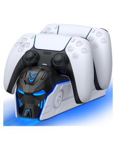 Estación de Carga Doble PS5 Svetaecho con LED - Carga Rápida