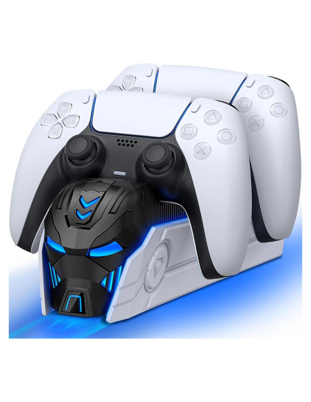 Estación de Carga Doble PS5 Svetaecho con LED - Carga Rápida