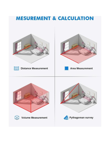 Cinta Métrica Láser Digital ACEGMET DT30-P2403 39,62 m
