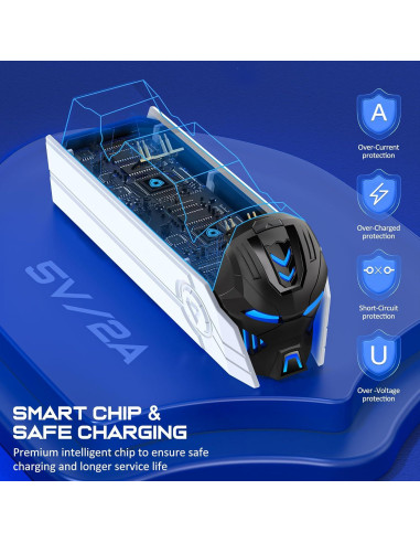 Estación de Carga Doble PS5 Svetaecho con LED - Carga Rápida