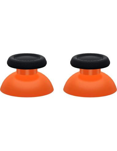 eXtremeRate Reemplazo Thumbsticks Naranja y Negro PS5/PS4