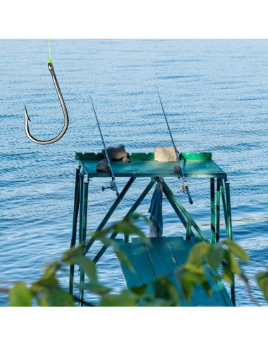 300 Anzuelos de Pesca OstWony de Acero Alto Carbono 10 Tipos
