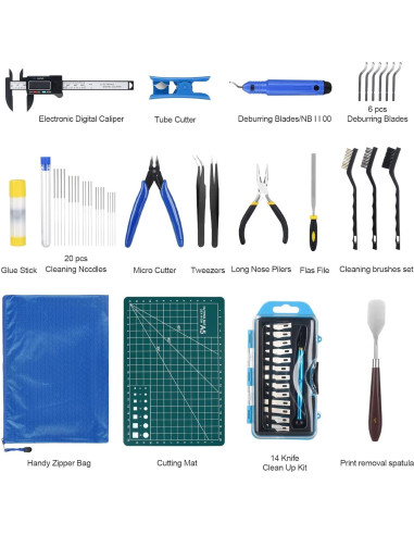Kit de Herramientas para Impresora 3D KuanStore 55 Piezas