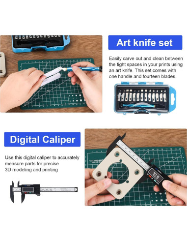 Kit de Herramientas para Impresora 3D KuanStore 55 Piezas