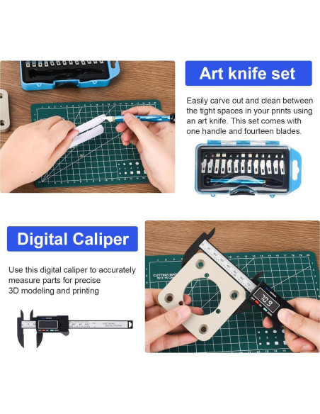 Kit de Herramientas para Impresora 3D KuanStore 55 Piezas