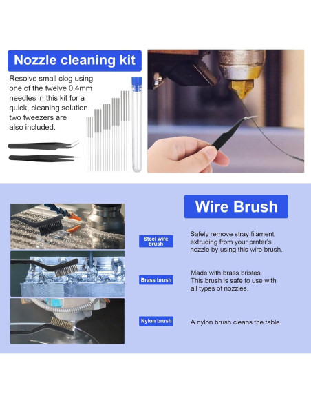 Kit de Herramientas para Impresora 3D KuanStore 55 Piezas