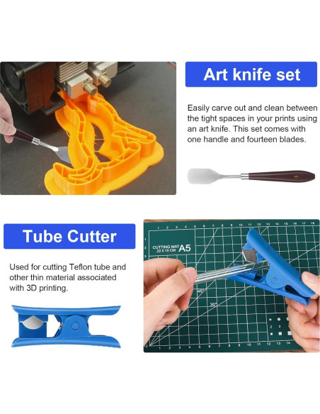 Kit de Herramientas para Impresora 3D KuanStore 55 Piezas