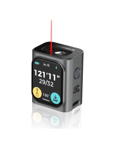 HOZO Medidor Láser Modular 50m Precisión 1.59mm Pantalla LCD