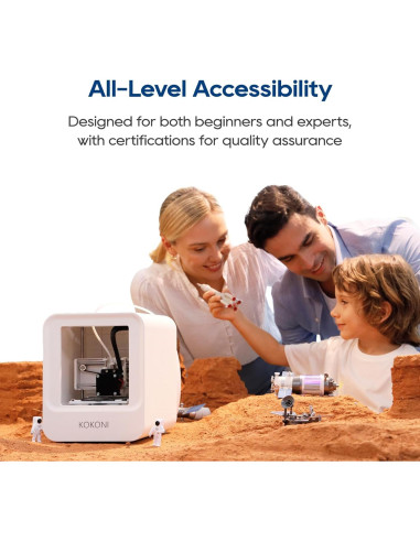 Impresora 3D KOKONI EC1, Compacta, Nivelación Automática
