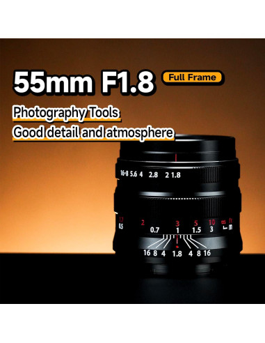 Lente Fijo Brightin Star 55mm F1.8 para Canon RF