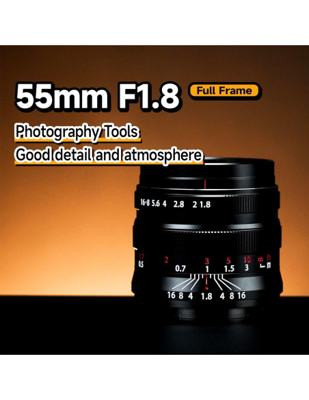 Lente Fijo Brightin Star 55mm F1.8 para Canon RF Lente Fijo Brightin Star 55mm F1.8 para Canon RF