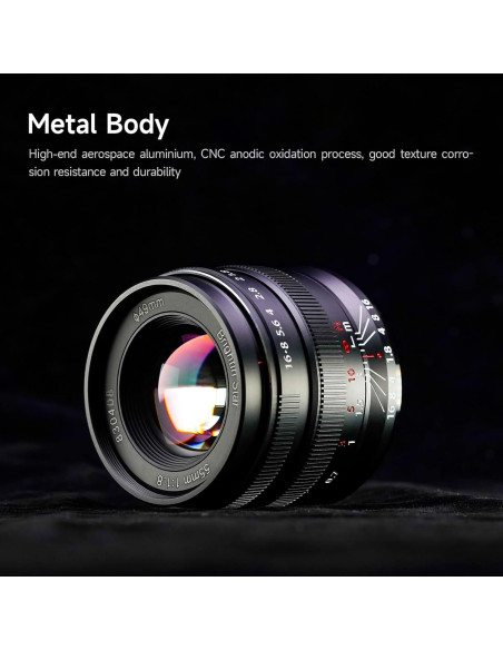 Lente Fijo Brightin Star 55mm F1.8 para Canon RF Lente Fijo Brightin Star 55mm F1.8 para Canon RF