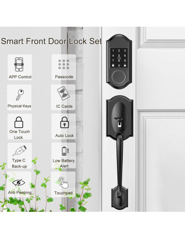 Cerradura Inteligente Narpult Smart con Manijas y App