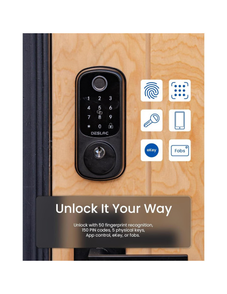 Cerradura Inteligente DESLOC B200 con Huella Dactilar Cerradura Inteligente DESLOC B200 con Huella Dactilar