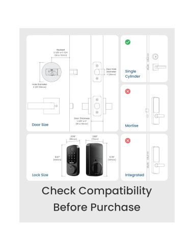 Cerradura Inteligente DESLOC B200 con Huella Dactilar