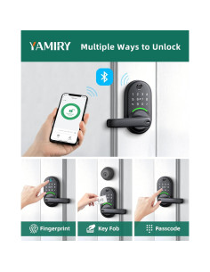 Cerradura Inteligente Yamiry YR01 con Huella Dactilar y App 2