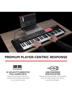 Controlador MIDI M-Audio Oxygen 61 MKV 61 Teclas USB 2