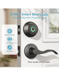 Cerradura Inteligente EUERTE DF01T Huella Dactilar Bluetooth 2